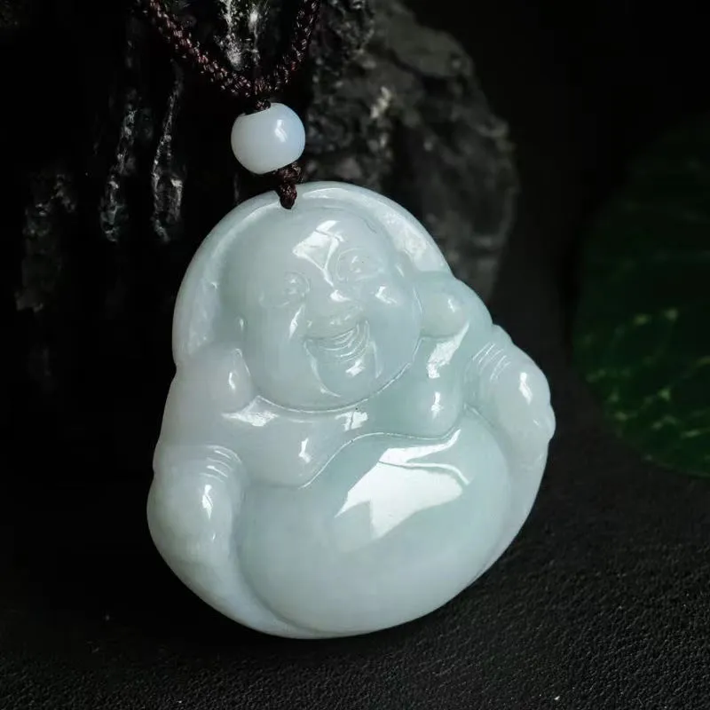 Enlightened Jade Buddha Pendant by Planderful Collection