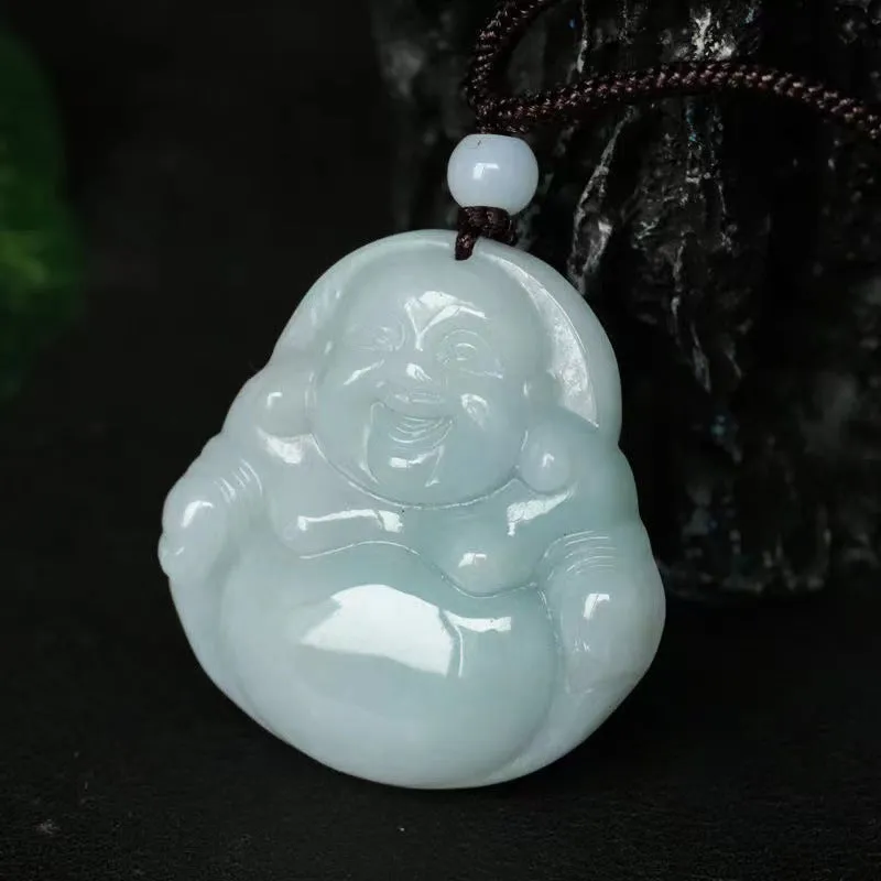 Enlightened Jade Buddha Pendant by Planderful Collection