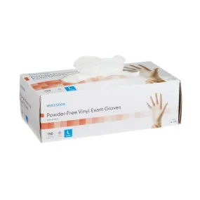 Exam Glove McKesson NonSterile Vinyl Standard Cuff Length Smooth Clear (150 per box)