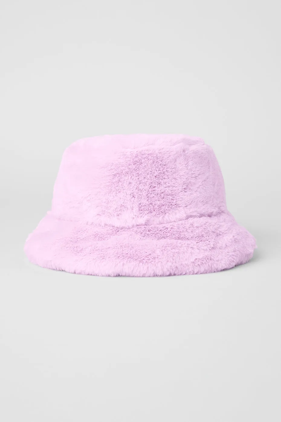 Faux Fur Bucket Hat - Sugarplum Pink