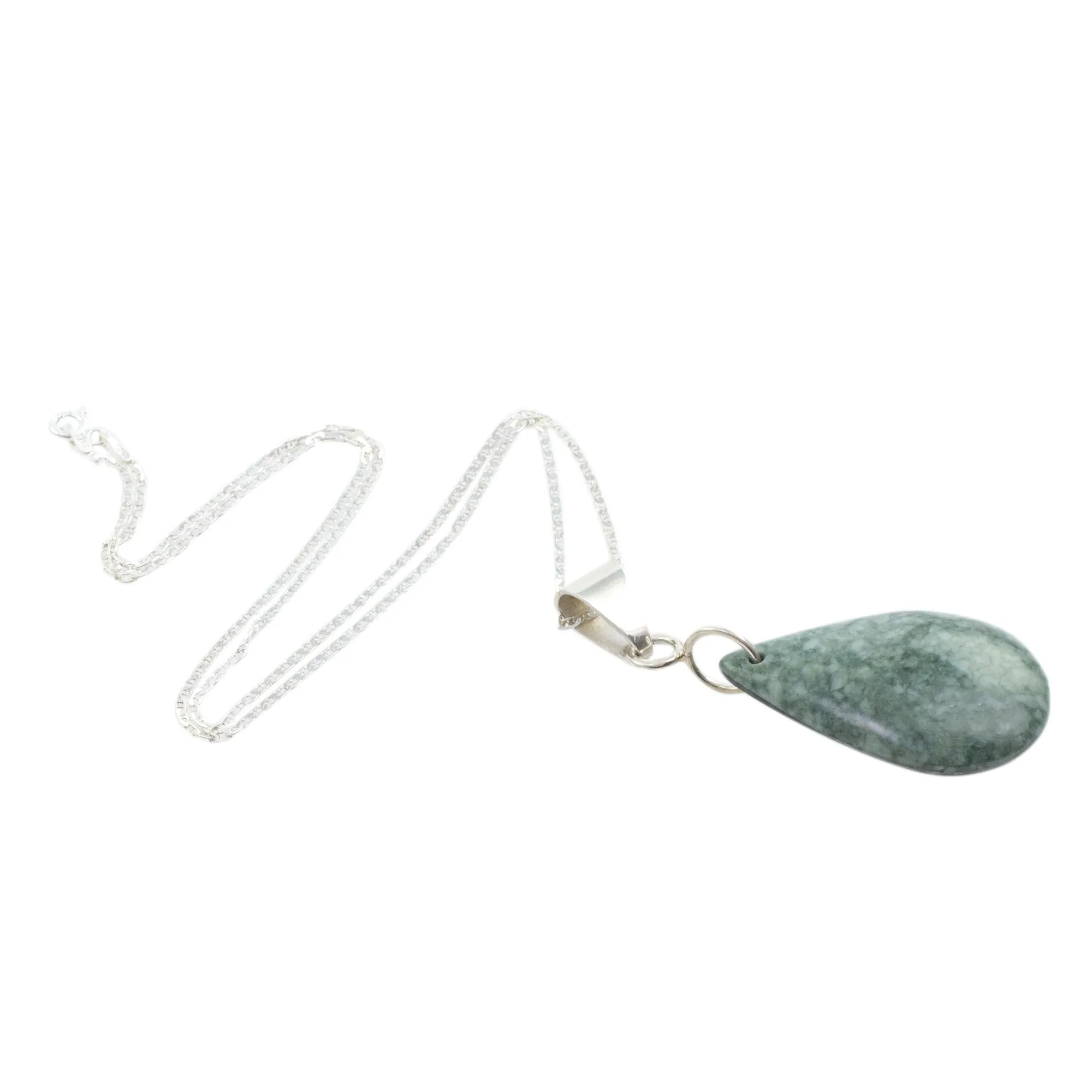 Forest Tears Jade Pendant Necklace