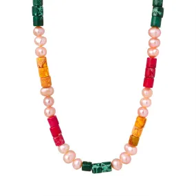 Freshwater Pearl Colorful Beaded Necklaces