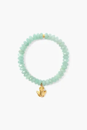 Frog Charm Bracelet Green Aventurine