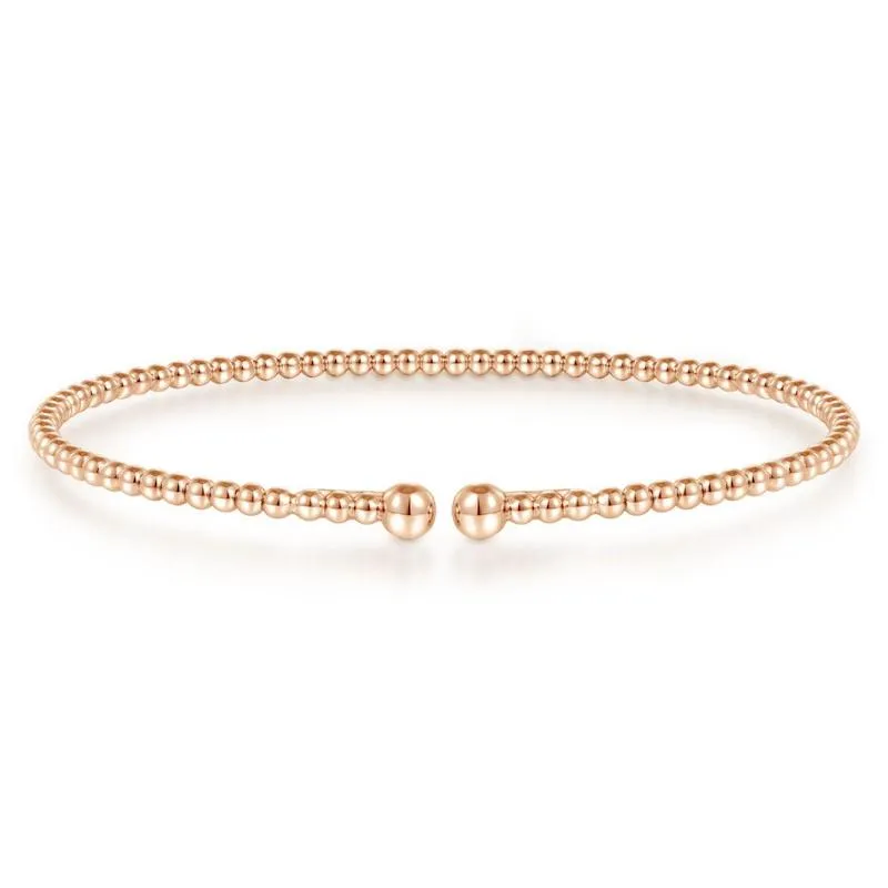 Gabriel & Co. 14k Rose Gold Bujukan Bangle Bracelet