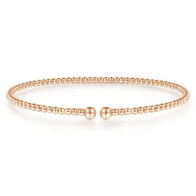 Gabriel & Co. 14k Rose Gold Bujukan Bangle Bracelet