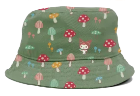 Girl Hello Kitty and Friends Shroom Fishing Reversible Bucket Hat Khaki