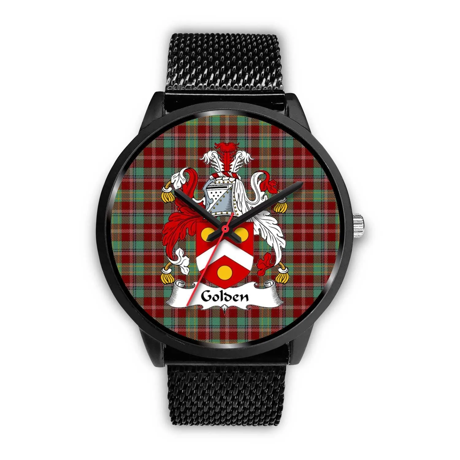 Golden Clan Badge Tartan Black Watch