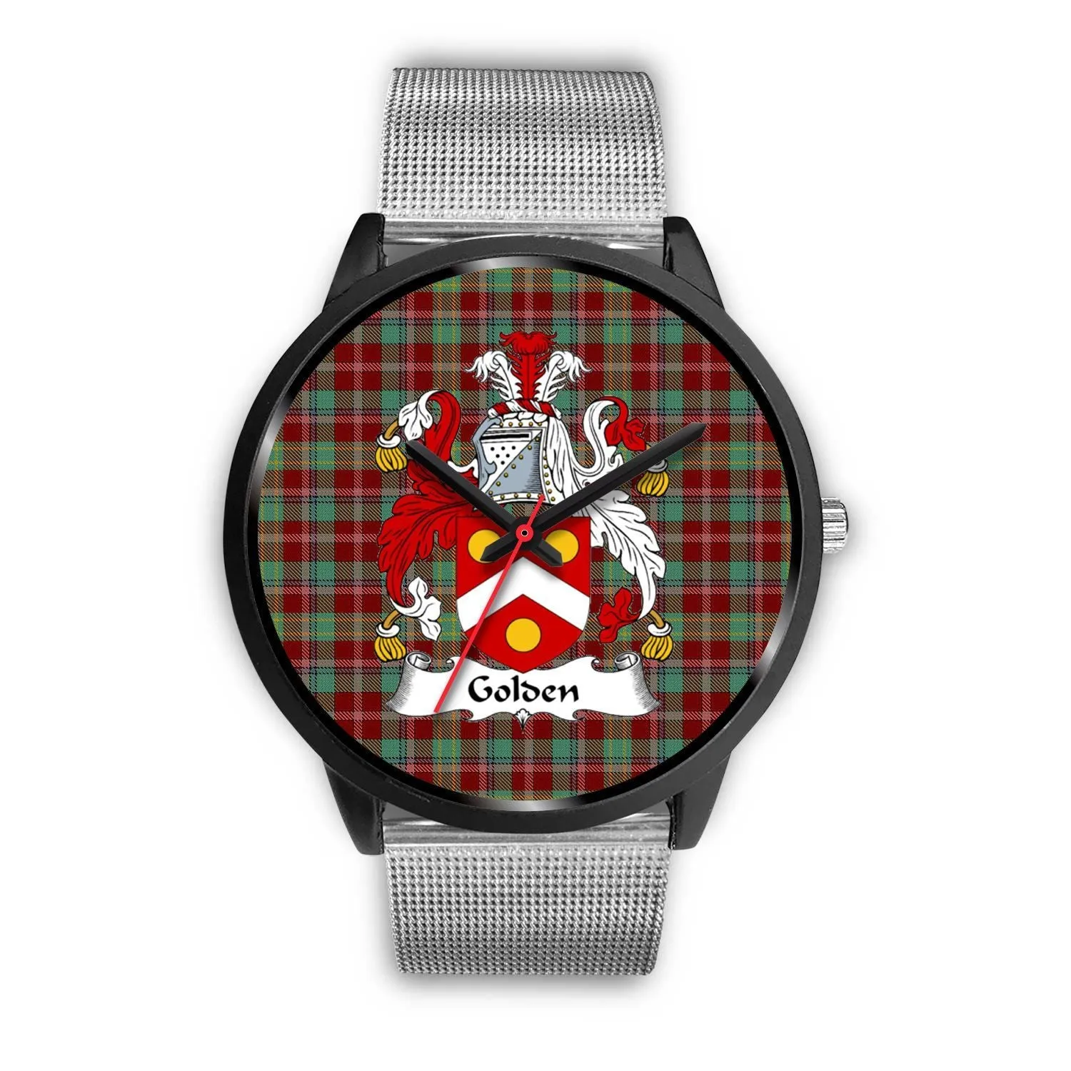 Golden Clan Badge Tartan Black Watch