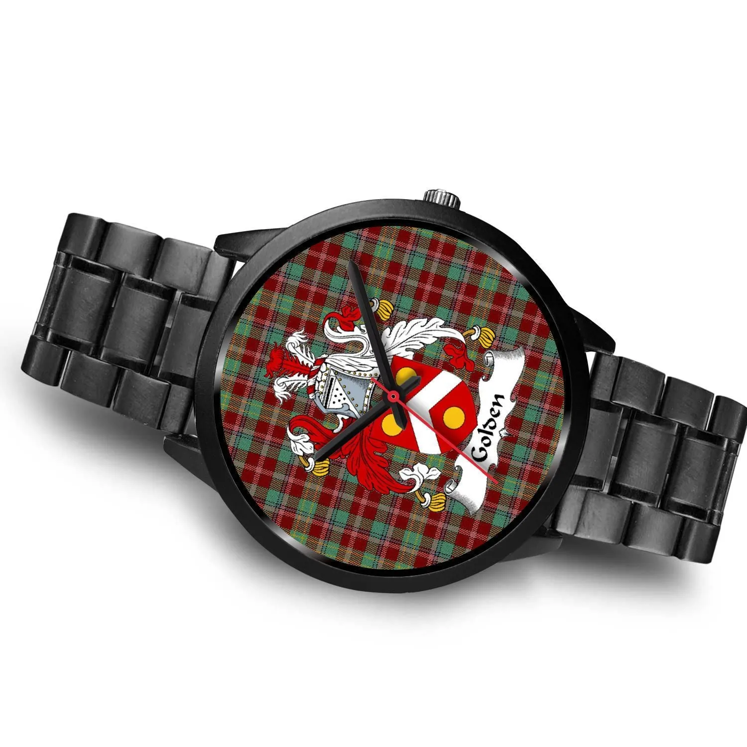 Golden Clan Badge Tartan Black Watch