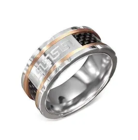 Greek Key Master Stainless Steel Ring