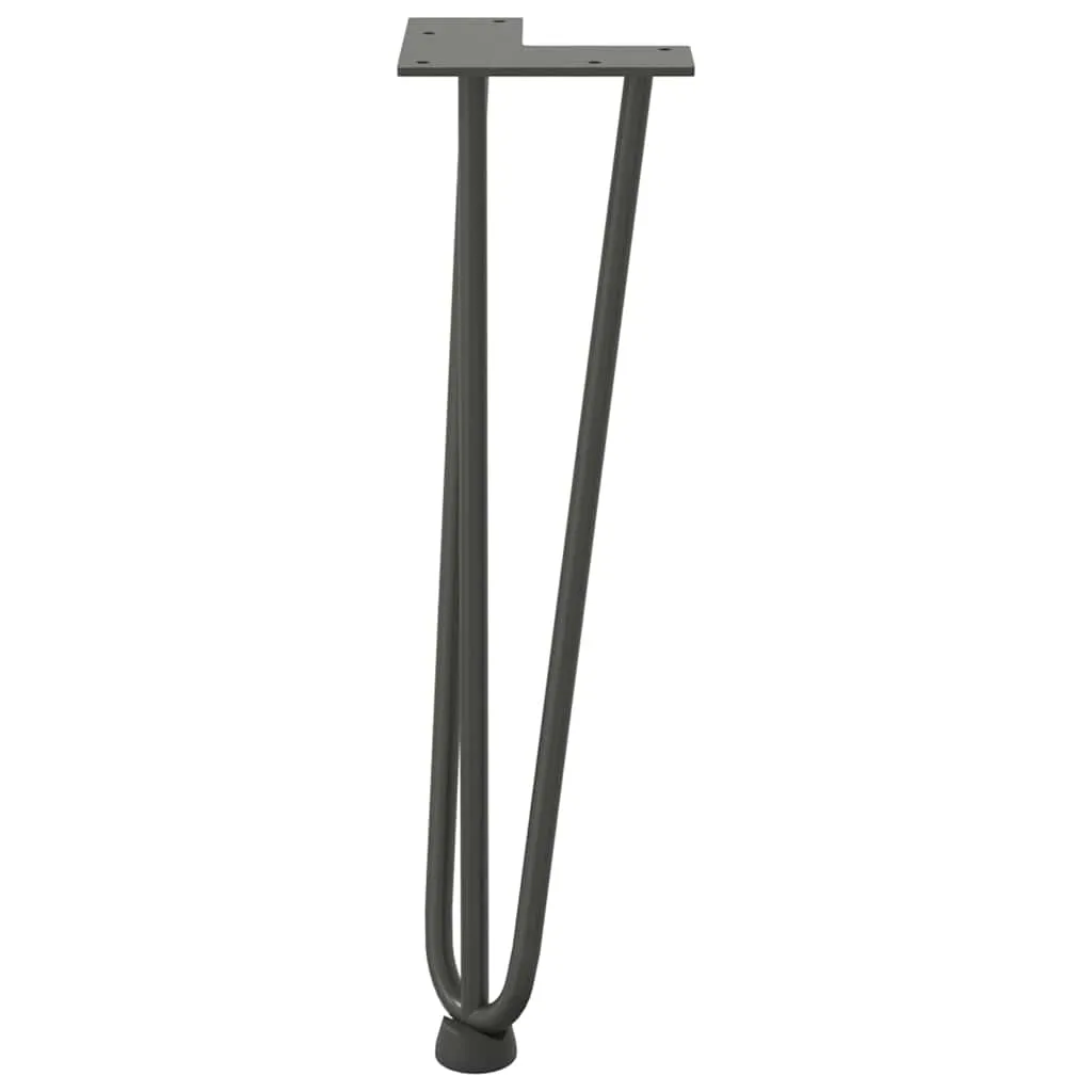 Hairpin Table Legs 4 pcs Anthracite 42 cm Solid Steel