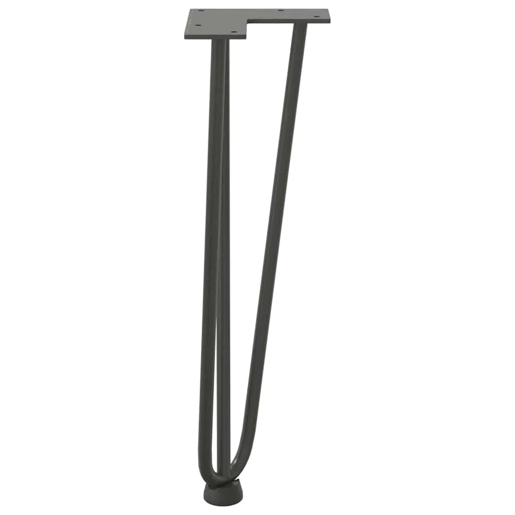 Hairpin Table Legs 4 pcs Anthracite 42 cm Solid Steel