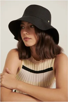 Helen Kaminski Daintree Linen Bucket Hat | Black