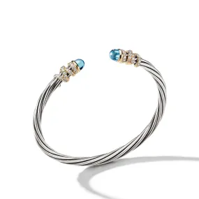 Helena Bracelet with Blue topaz and Diamonds