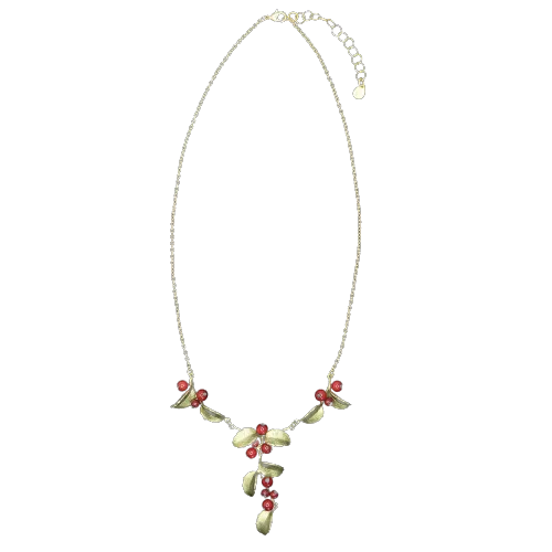 Holly Red Jade 16" Necklace