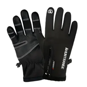 HUNTRANGE A022 Outdoor Waterproof Touch Screen Riding Keep Warm Gloves, Size: L(Black)