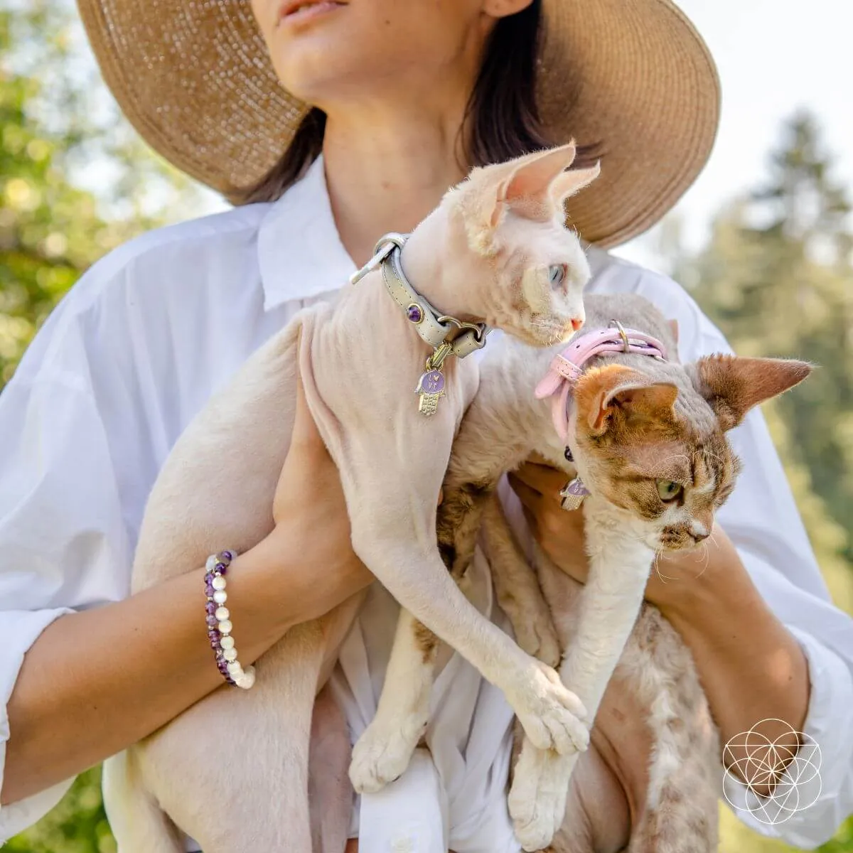 I Love My Cat - Matching Collar & Bracelet Set (3 Pcs)