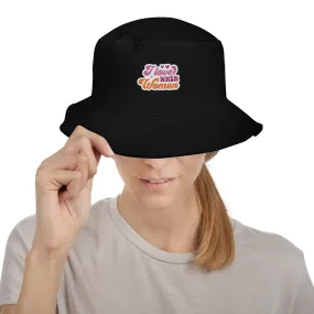 I Love WHEN Women Premium Embriodered Bucket Hat