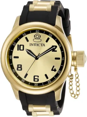 Invicta Russian Diver Quartz Gold Dial Ladies Watch 31251