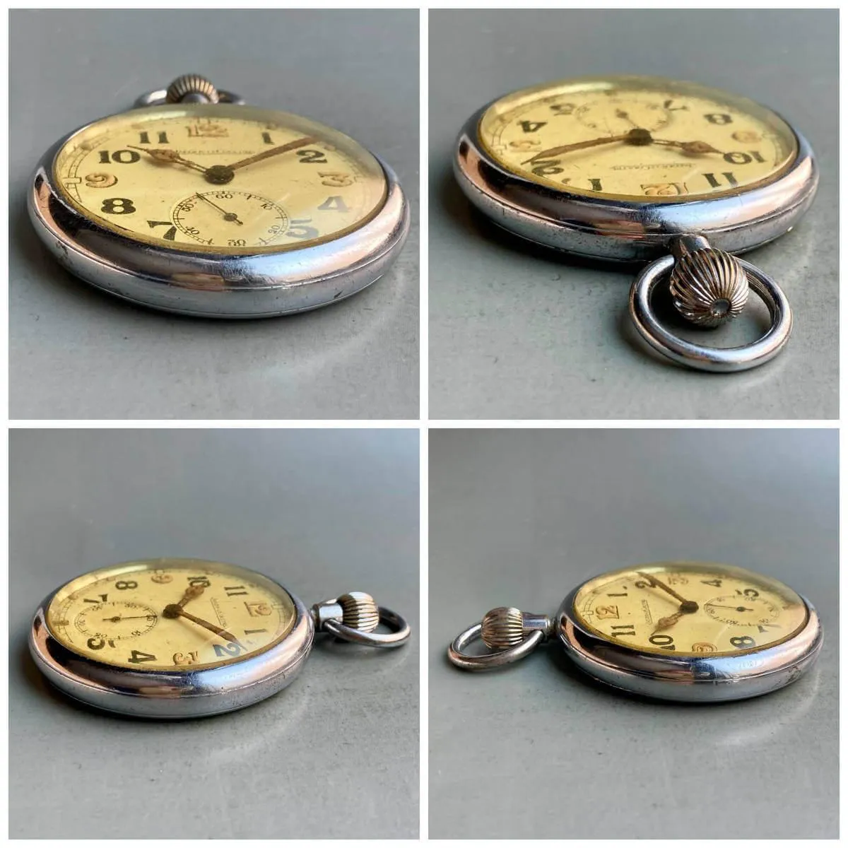 Jaeger-Lecoultre Pocket Watch Military 1943 Manual 51mm Vintage Antique