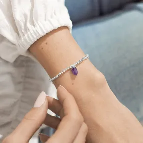 Joma Jewellery A Little Crystal Amethyst Bracelet