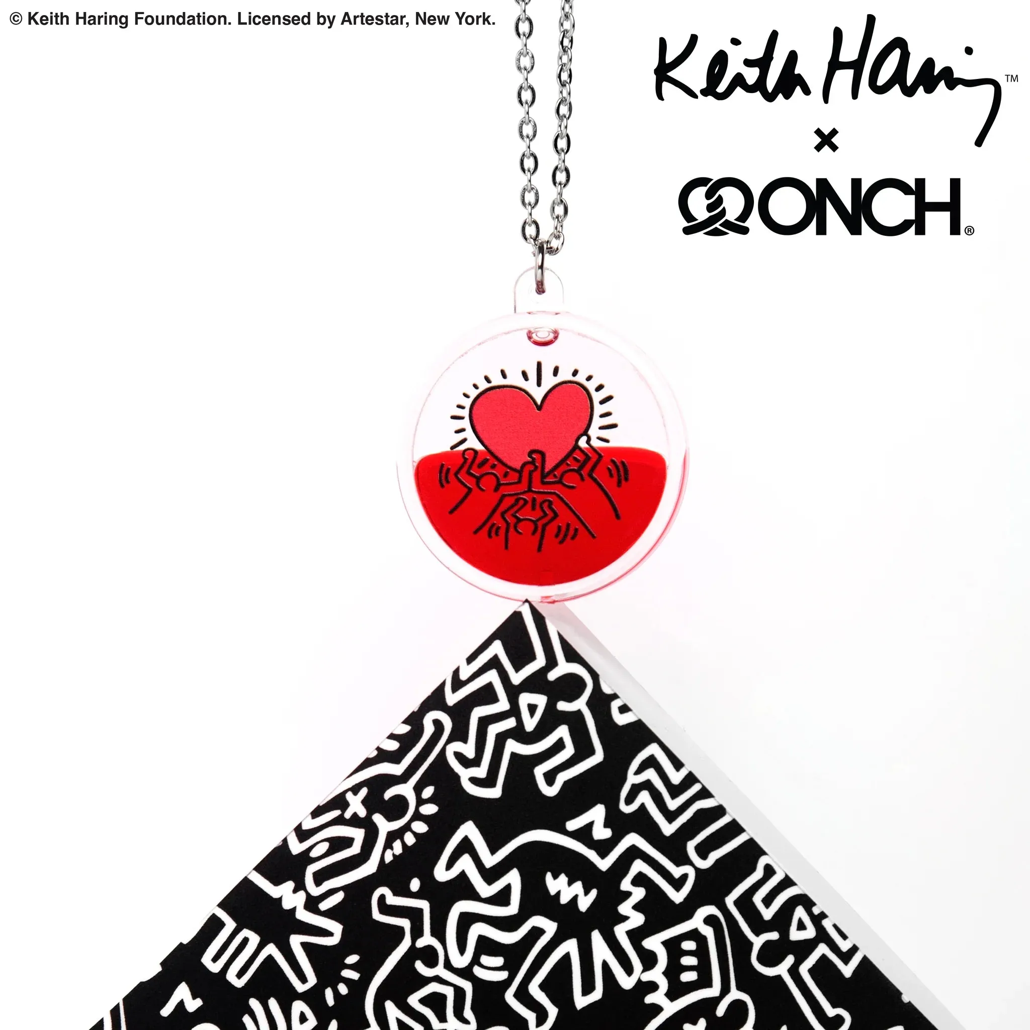 Keith Haring x ONCH - Heart Necklace