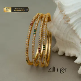 KF101662 - Gold Plated AD Bangles