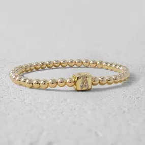 Kimberly Initial Bead Bracelet