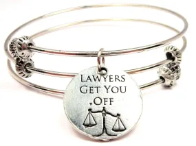 Lawyers Get You Off Triple Style Expandable Bangle Bracelet