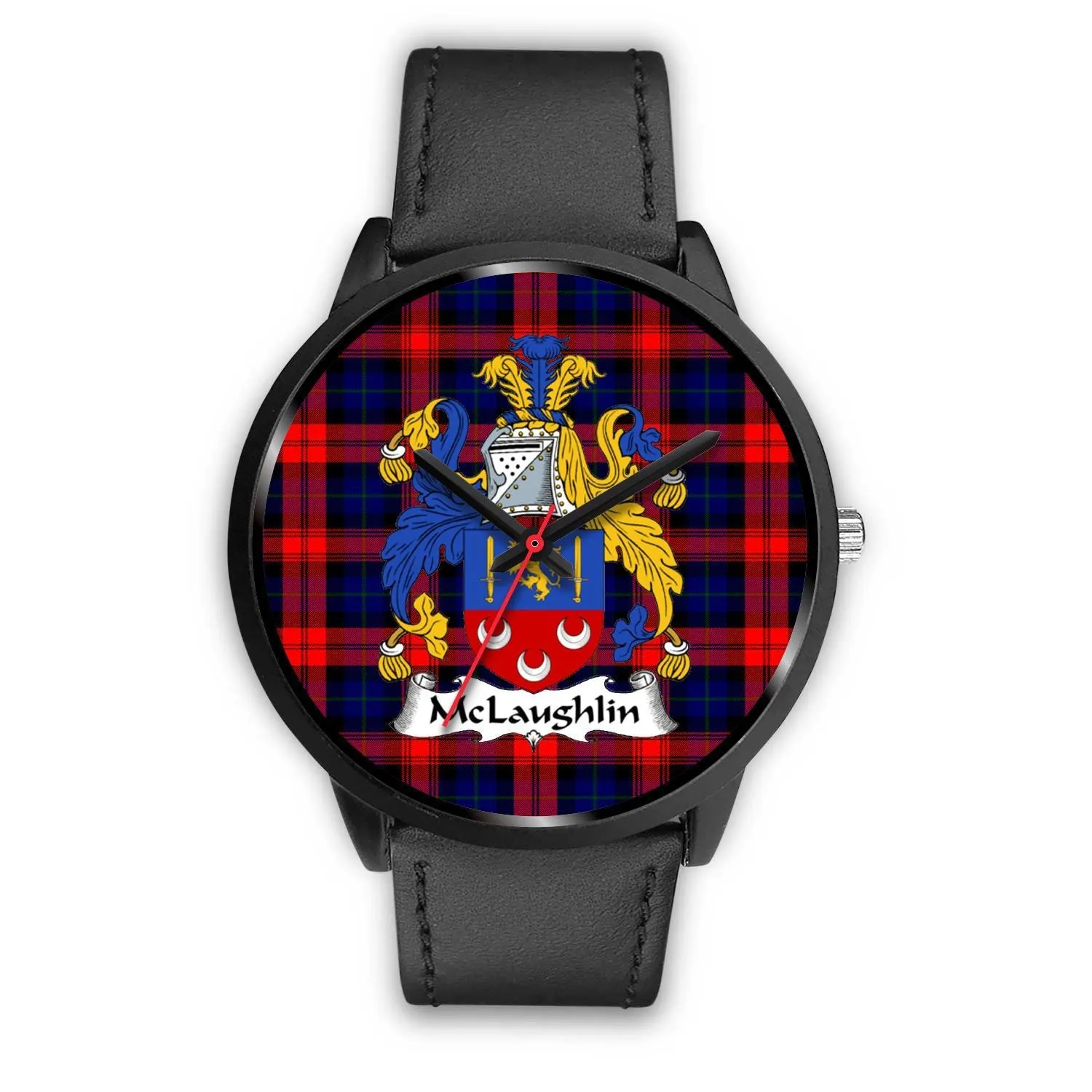 McLaughlin Clan Badge Tartan Black Watch