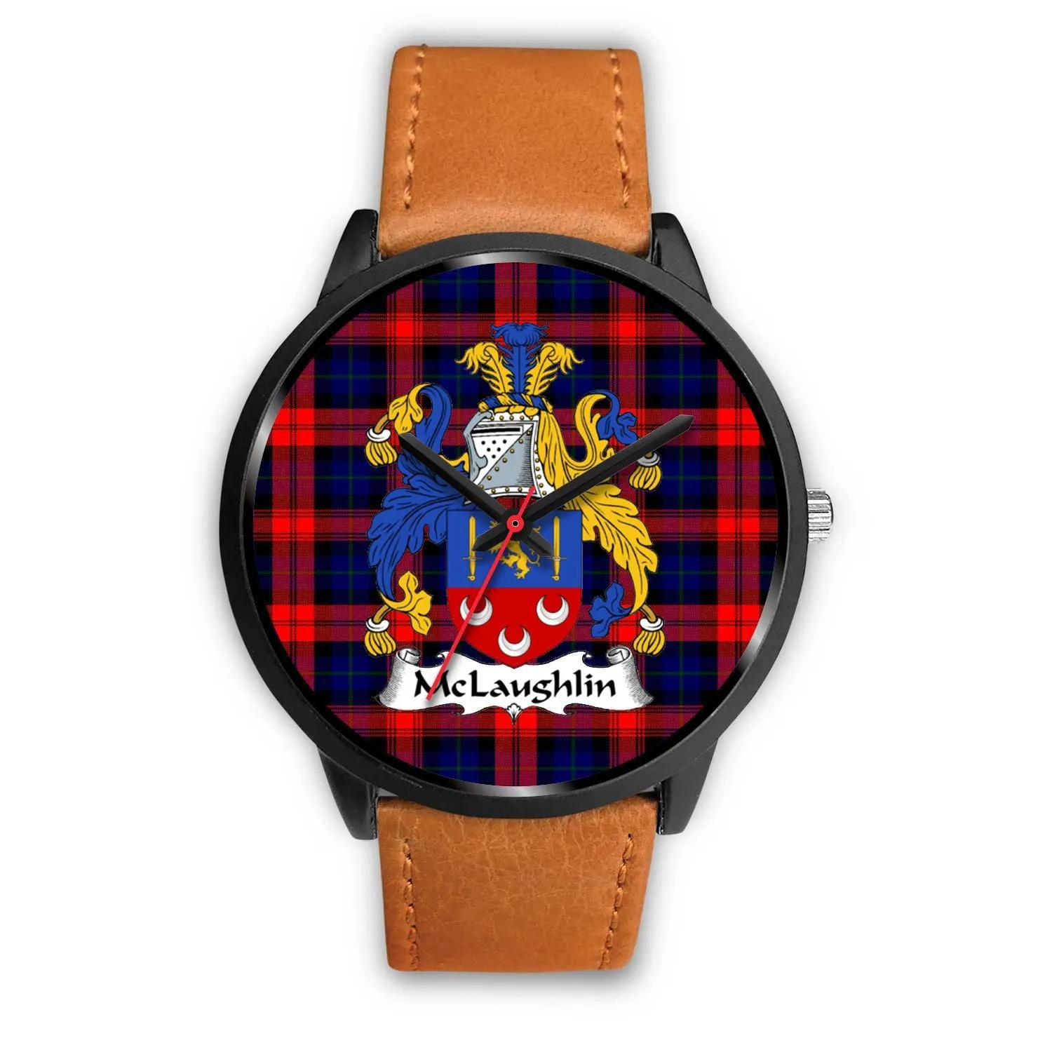 McLaughlin Clan Badge Tartan Black Watch