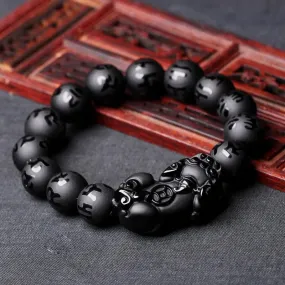 Natural Black Obsidian Bracelets