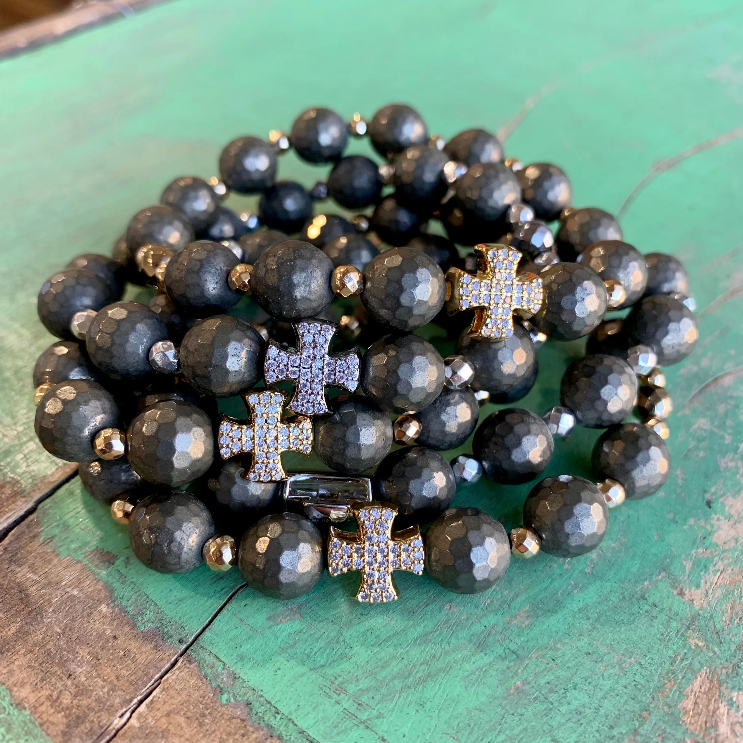 Natural Stone Rosary Bracelet