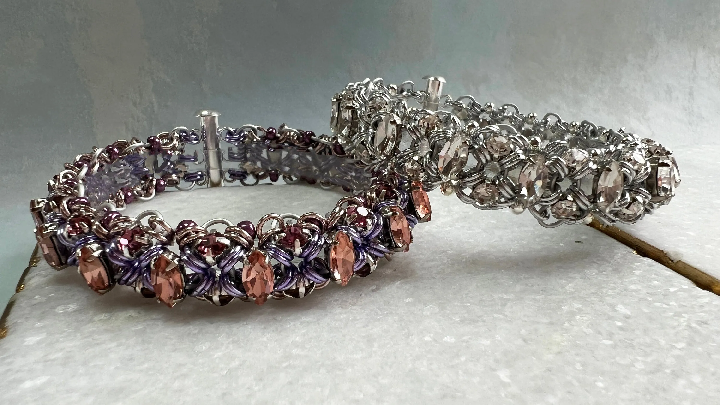 Navette Empress Bracelet Kit with Video Class - Sugarplum II