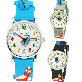 New 3D Cartoon Dinosaur Children's Watch Cute Children's Watch Plastic Silicone Watch