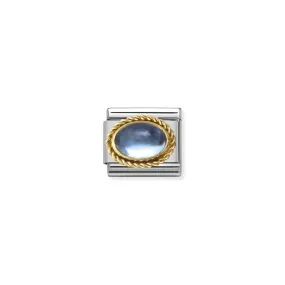 Nomination Composable Link Topaz Rope Stone, 18K Gold