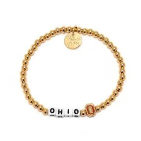 Ohio State Waterproof 14k Gold Bracelet