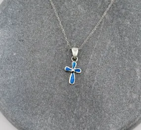 Opal Cross Necklace