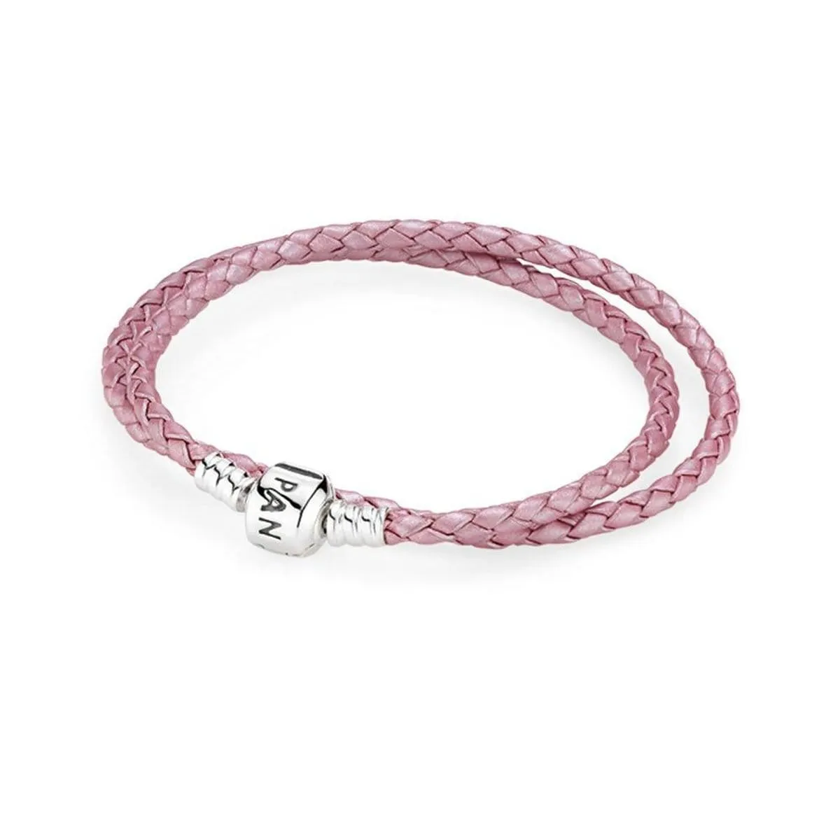 Pandora Moments Double Pink Leather Bracelet #590705CMP-D2 38cm