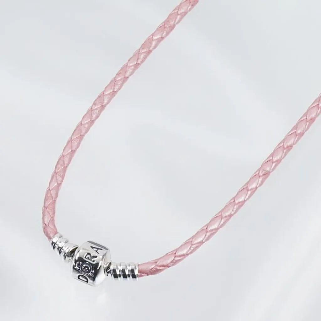 Pandora Moments Double Pink Leather Bracelet #590705CMP-D2 38cm