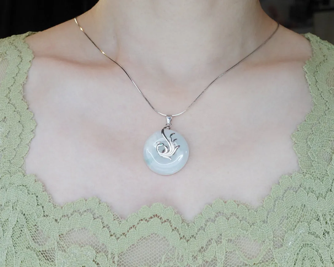 Phoenix Jadeite Pendant Necklace