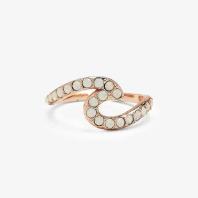 PURA VIDA STONE WAVE TOE RING ROSE GOLD NEW!