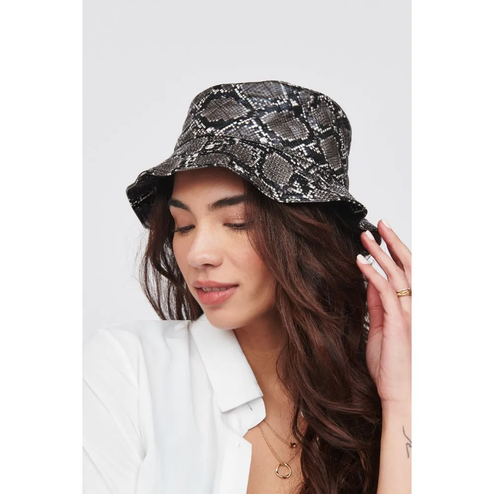 Quilted Vegan Leather Bucket Hat Bucket Hat