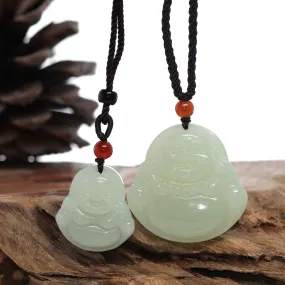 RealJade® Co. "Goddess of Compassion Buddha" Genuine White Jade Pendant Necklace