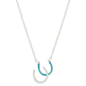 River Lights Double Horseshoe Opal Necklace