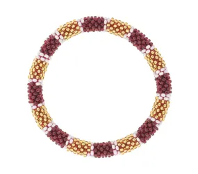 Roll on Bracelet Burgundy Gold