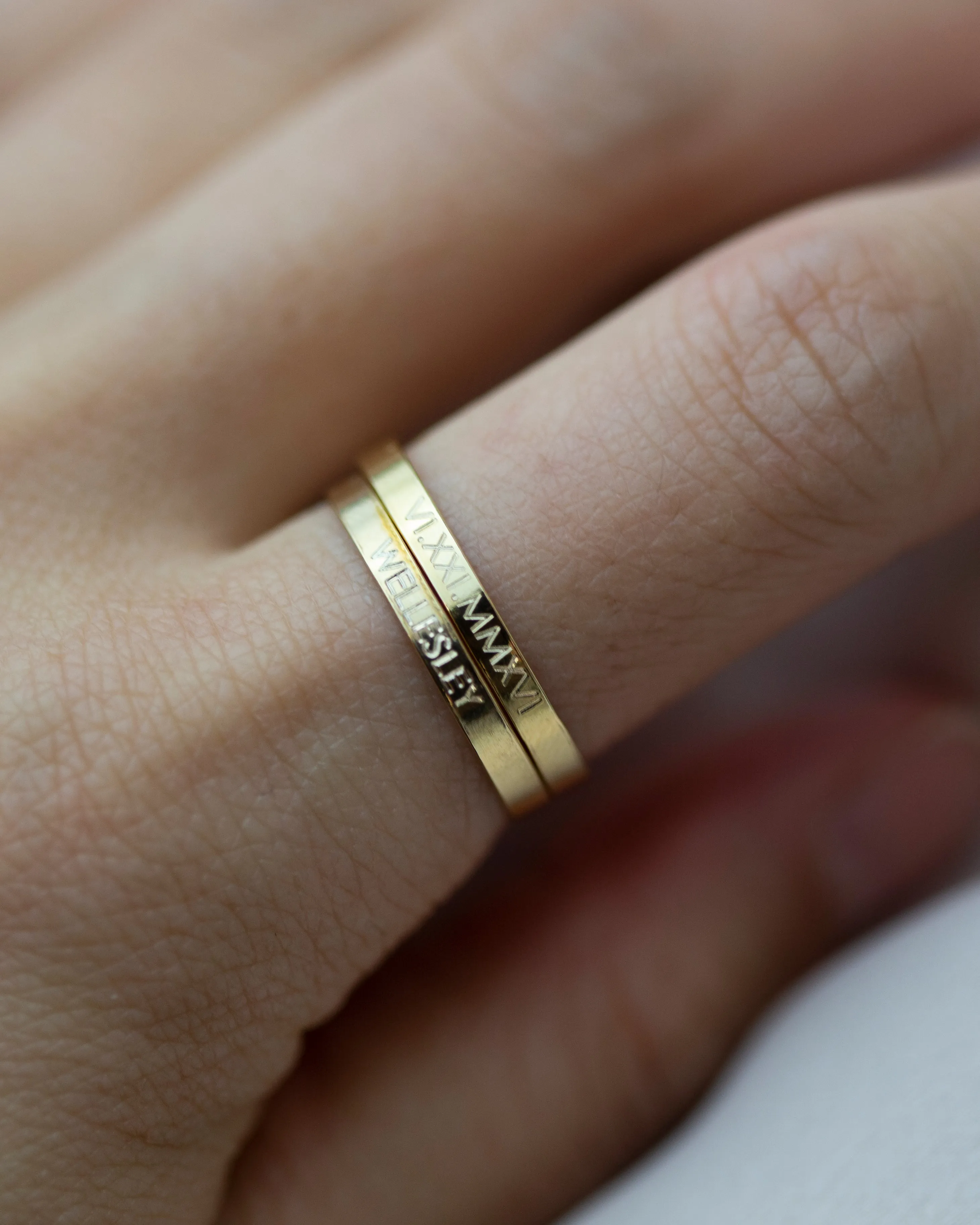 Roman Numeral Date Ring