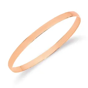 Rose Gold Half Round Golf Bangle