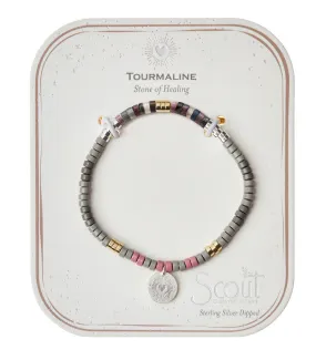 Scout Stone Intention Bracelet - Tourmaline / Silver