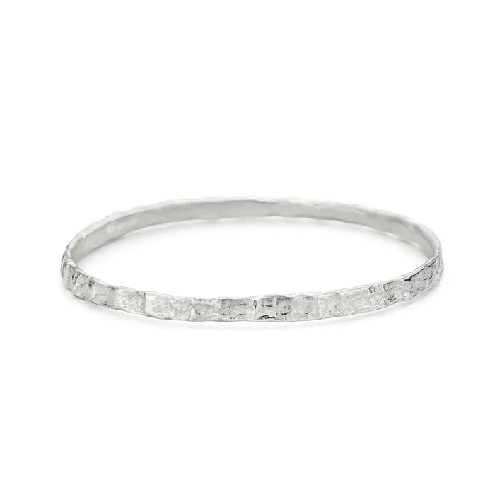 Silver Cockle Bangle